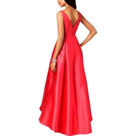 Adrianna Papell Red High Low Dress - Picture 2 of 8